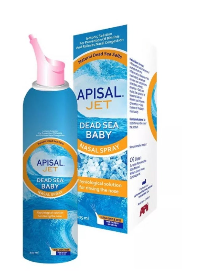 APISAL Jet Dead Sea Nasal Spray For Babies 125ml